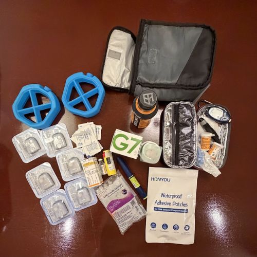 All my diabetic supplies
